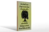 Holzschild Spruch 20X30Cm Familie Ist Wie Zweige An Baum Deko Schild Wooden Sign