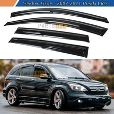 For 2007-2011 Honda CR-V CRV JDM Mugen Style Window Visors Rain Guards Deflector