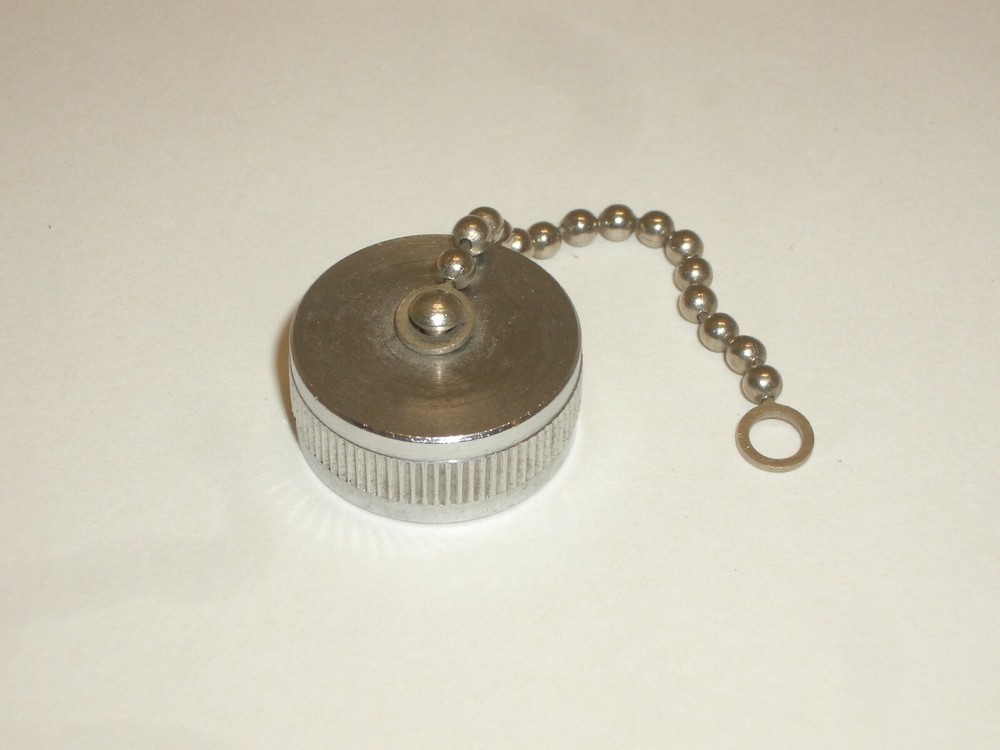 AMPHENOL 91-CCC3 PROTECTIVE SCREW-ON CAP w/ CHAIN FOR 91 SERIES CONNECTOR JACKS
