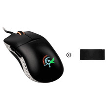 Image of Ducky Feather Black & White Omron D2FC-F-K 60M RGB Lightweight USB Gaming Mouse