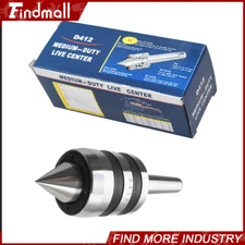 Findmall MT2 Live Center Morse Taper 2MT Triple Bearing Lathe Medium Duty CNC