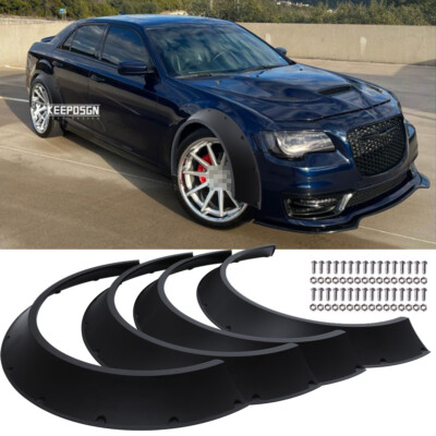 4.5'' Fender Flares Extra Wide Body Flexible Wheel Arches For Chrysler 300 300C