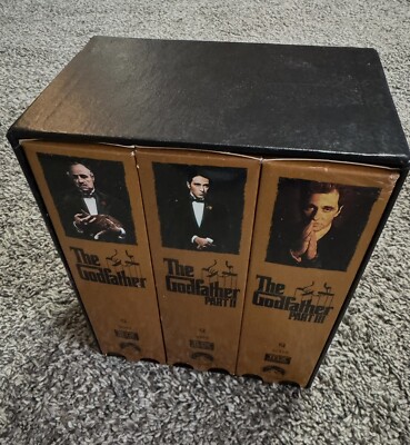 The Godfather Trilogy Collection Parts I,,I|I VHS, 6-Tape Set Full