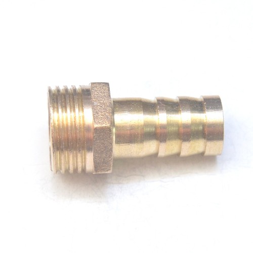 Straight Barb 14 mm ID x 1/2 BSPT Male Brass Fitting Water Oil Gas Air Mini - Picture 6 of 6
