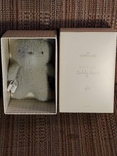 Hallmark Baby's First Teddy Bear 5" Gray Stuffed Animal Plush Gift Box NEW