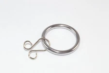 400 X Loose Eye Pole Curtain Drape Rod Rings Chromed Id 25mm - Od 32mm Onestop