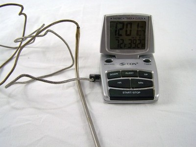CDN Component Design Northwest Oven Cooking Thermometer Timer with Clock DTTC-S