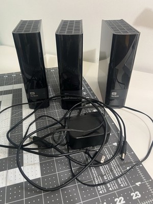 3 Western Digital WD My Book 2TB Hard Drive P/N WDBFJK0020HBK USB 3.0 1 CORD SET