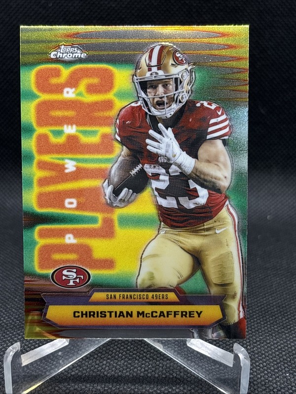 2025 Topps Chrome Football Christian McCaffrey Power Players PP-15 49ers NFL