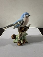 Vintage Guiseppe Tagliariol Tay Porcelain Blue Gray Made in Italy Signed Rare