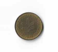 1981 Germany - 5 Pfennigs - 983 - Brass Clad Steel - 3g
