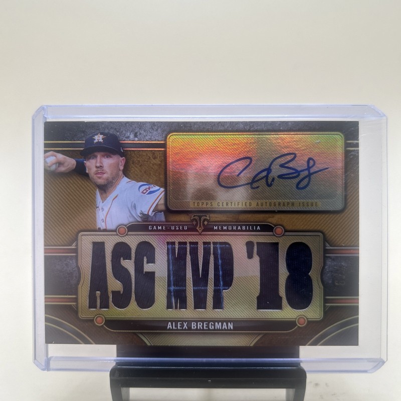 2024 Topps Triple Threads Jersey Patch Auto Relic Alex Bregman #/9