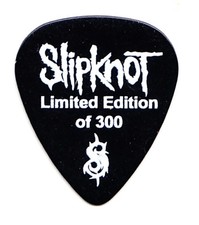 Slipknot Promotional Black Guitar Pick - Limited Edition Of 300