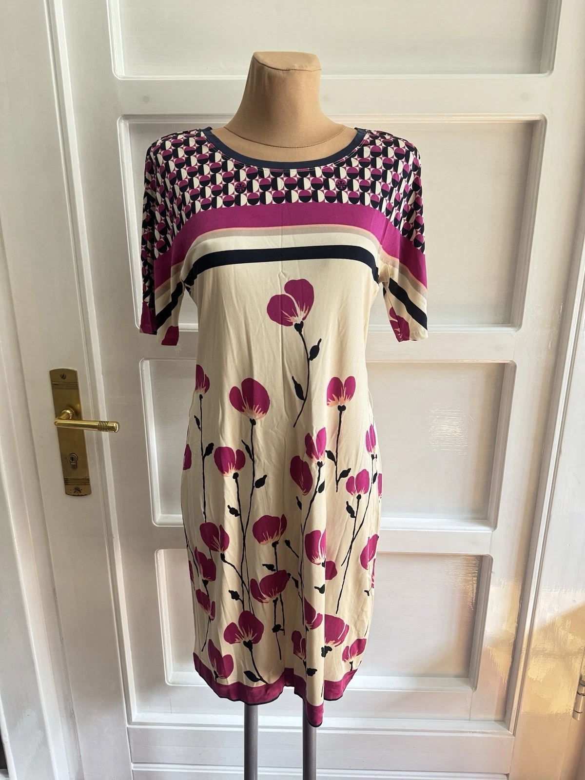 Abito donna Tory Burch 100% seta taglia L *molto buono* abito floreale