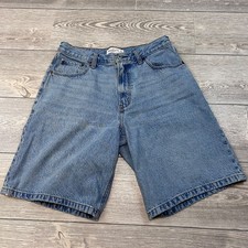 Abercrombie  Fitch Mid Rise 10" Loose Short Blue 27/4 EUC