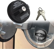 Locking Gas Cap, Fuel Tank with Key, Gas Cap Lock Locking Fuel Cap Cover Compati