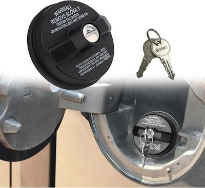 Locking Gas Cap, Fuel Tank with Key, Gas Cap Lock Locking Fuel Cap Cover Compati