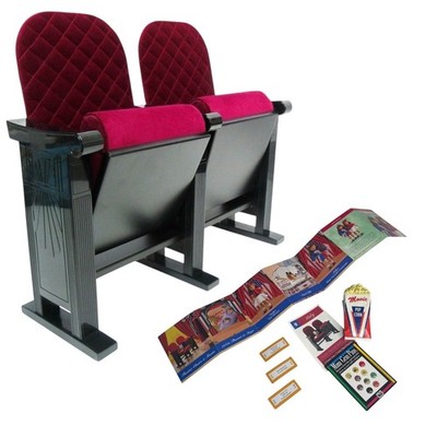 American Girl Theater Seats Molly Doll Velvet Chairs Home Movie Popcorn Tickets