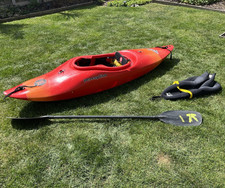 Kayak Perception Madness river runner Sit-In Kayak with Kober Paddle