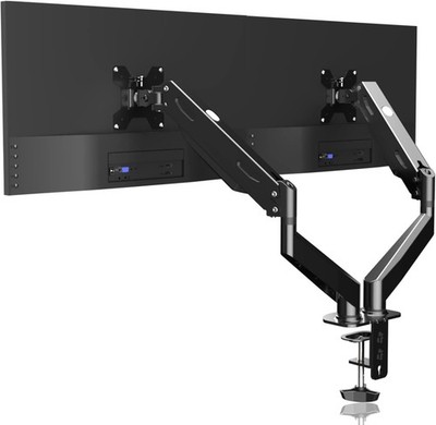 Pholiten Monitor Halterung 2 Monitore für 17-32 Zoll Bildschirme Doppelmonitor