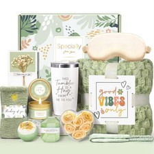 Mother s Day Gift for Women, Vanilla Relaxing Spa Gift Baskets, Self Care Kit...