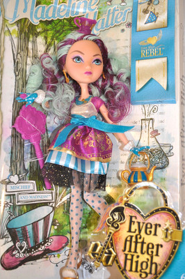 Ever After High Madeline Hatter Rebel Fashion Doll 1st Chapter -BBD43- 2013-bnip