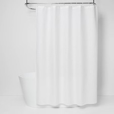 Waffle Weave Shower Curtain White