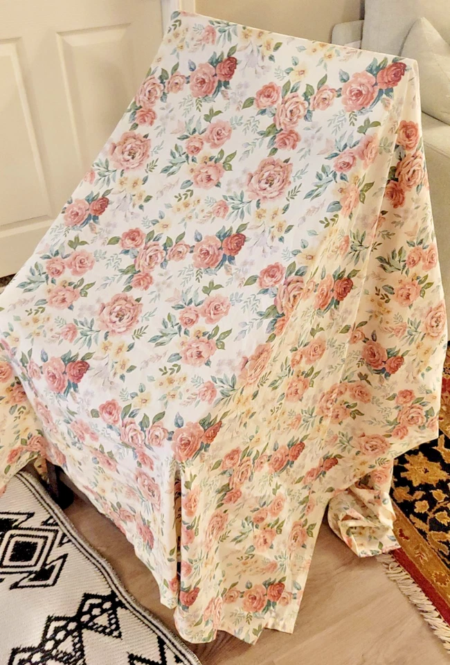 VTG Cottage Core 90s Bedroom JCP FULL Flat Sheet and 2 Standard Sham - Image 3 of 4