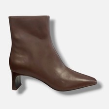 Rag  Bone Women's Brown Avery Leather Zip Ankle Boots Size 39.5