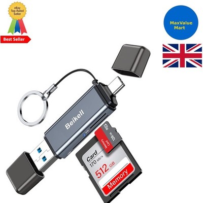 Dual Connector USB 3.0 Kartenleser - Überträgt SD & Micro SD effizient