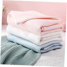 4 Pcs Waffle Baby Blankets 39'' x 43'' Cotton Nursery Baby Receiving Swaddle