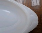 Set Of Two (2) VTG  Glasbake Fish White Made in USA J-2145 Approx 9.25" x 5-5/8" — photo 2