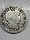 1913 Barber Liberty Head Dime 90% silver Actual coin Good Coin