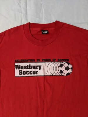 Y2K 2002 Westbury Soccer USA made T-Shirt - Men's XL