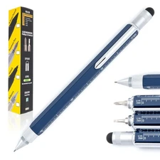 USA 9-in-1 Tool Mechanical Pencil in Navy Blue – Multifunctional Pencil with ...
