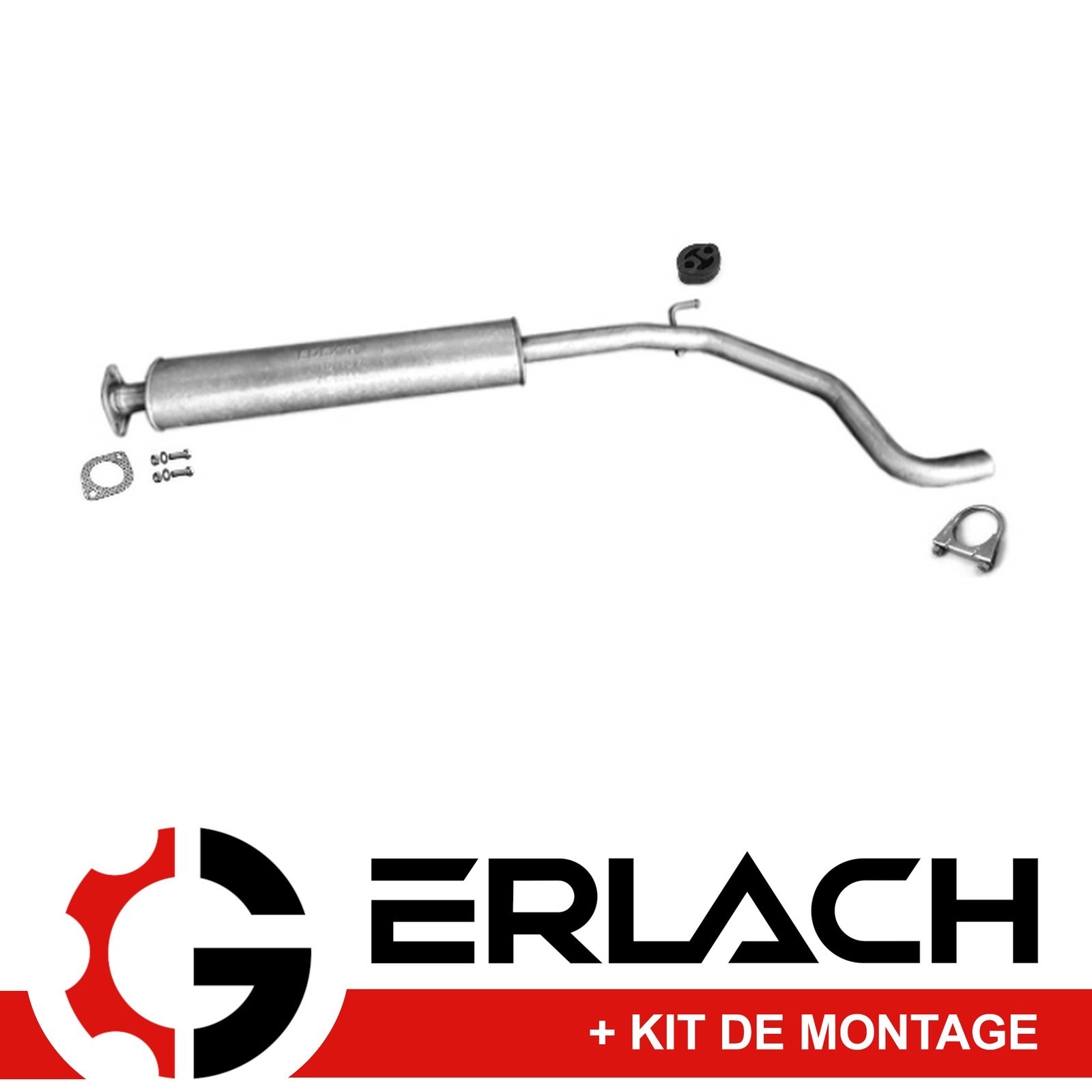 Silencieux intermédiaire anti-bruit pour résoudre fuite échappement Fiat Punto Alfa Mito 5113