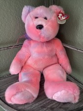 TY Beanie Buddy - Clubby the Bear 5th Anniversary Edition Pink