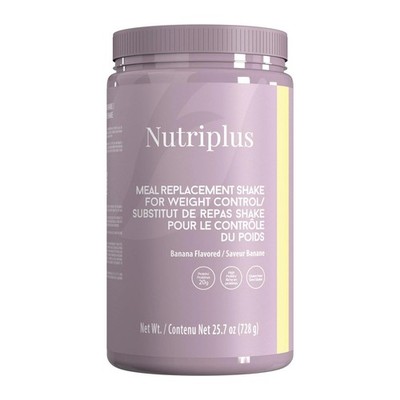MEAL REPLACEMENT SHAKE BANANA FLAVORED NUTRIPLUS FARMASi 25.7 oz