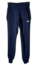 Champion Pants Men XS Navy Blue Cotton Blend Reverse Weave Joggers Athletic