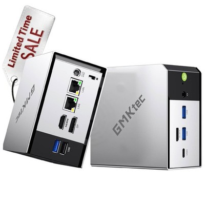 GMKtec M8 Mini PC Ryzen 5 Pro 6650H Up to 4.5GHz 16GB LPDDR5 512GB / 1TB SSD NEW