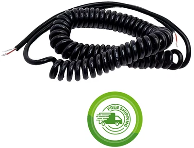 Philmore 44-489 - 10FT Black Extended Retractable Shielded Cable - 2 Conductor - Image 1 of 2
