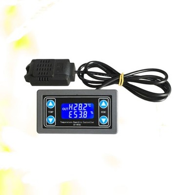 Accurate Temperature Humidity Control Module Black Durable with Digital Display