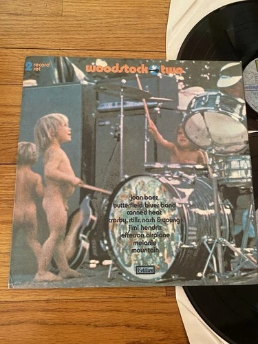 WOODSTOCK 2 NM DOUBLE LP ORIG. 1971 JIMI HENDRIX CSNY MOUNTAIN CANNED HEAT￼