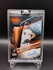 🔥2026 Topps Chrome Black Auto Orange Mini-Diamond Ref⚾Cam Schlittler (RC)🔥