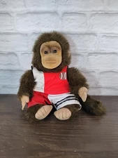 Hosung Monkey Puppet Chimp Squeaks Plush Stuffed Animal Toy Felt Face 1994