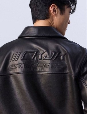 Calvin Klein x Jung Kook BTS Leather Jacket Size M CK JK Limited