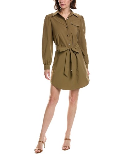 Pascale La Mode Puff Sleeve Belted Shirtdress Women's Pascale La Mode Puff Sleeve Belted Shirtdress Women's