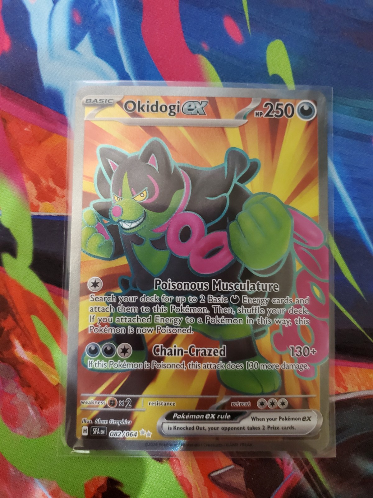 Pokemon - Okidogi ex 082/064 - SV Shrouded Fable - Full Art Textured - NM