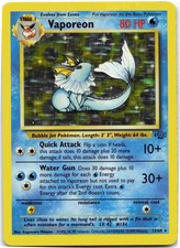 Vaporeon (12) Holo Rare Jungle JU Water Holo 12/64 1999 MP