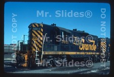 Diapositiva original D&RGW Rio Grande GP9 5911 Denver CO 1981